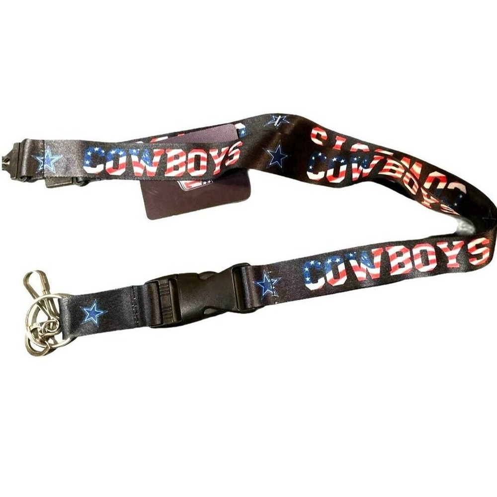 Celebrate USA 250 Years w/Dallas Cowboys Lanyard Keychain USA Stars & Stripes